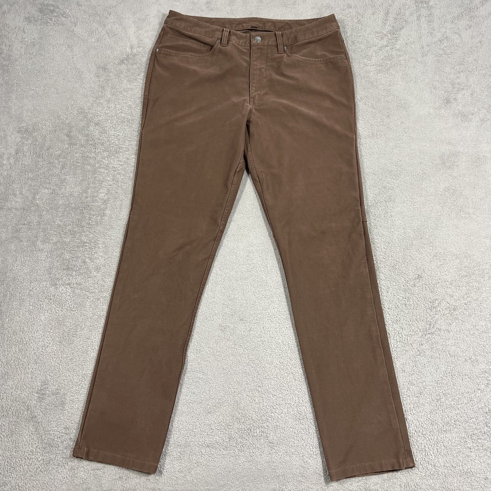 Lululemon Pants Mens 32 Brown ABC Classic-Fit 5 Pocket Utilitech LM5ABPS
